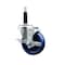 Service Caster 4'' Solid Poly Swivel 3/4'' Expanding Stem Caster with Brake SCC-EX20S414-SPUS-TLB-34 - alternate 1